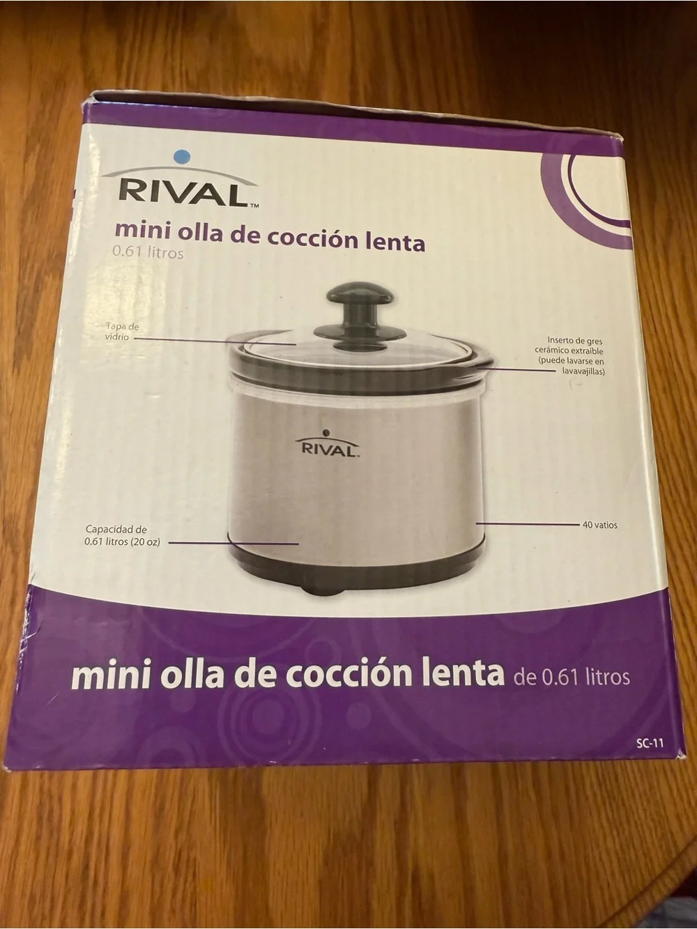 Rival 0.65 Quart Mini Slow Cooker-Brand New